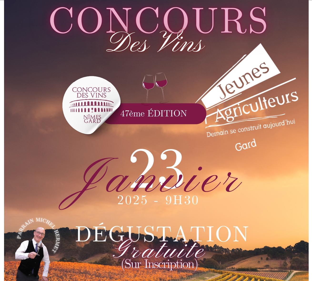 CONCOURS DES VINS JA 30 - 47è édition