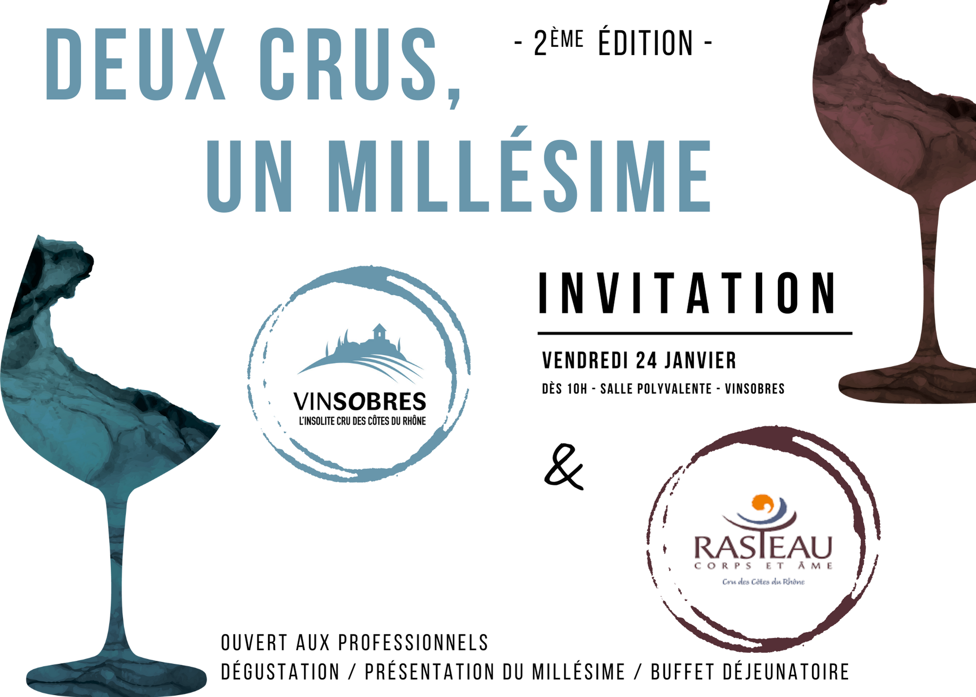 Deux Crus, Un millésime -  Rasteau & Vinsobres